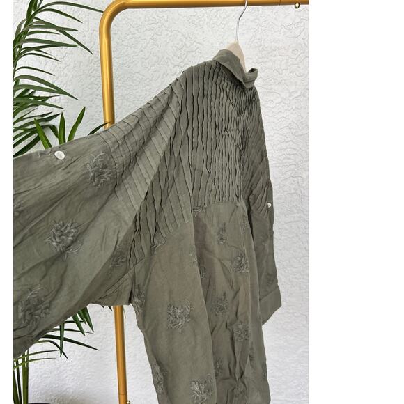 NWT Anthropology by Kyla Seo Holly Shirt - Soft Sage, Size Small - Picture 8 of 13